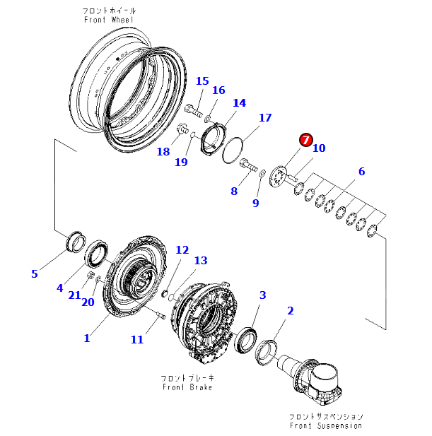小松HD785保持器561-27-71141