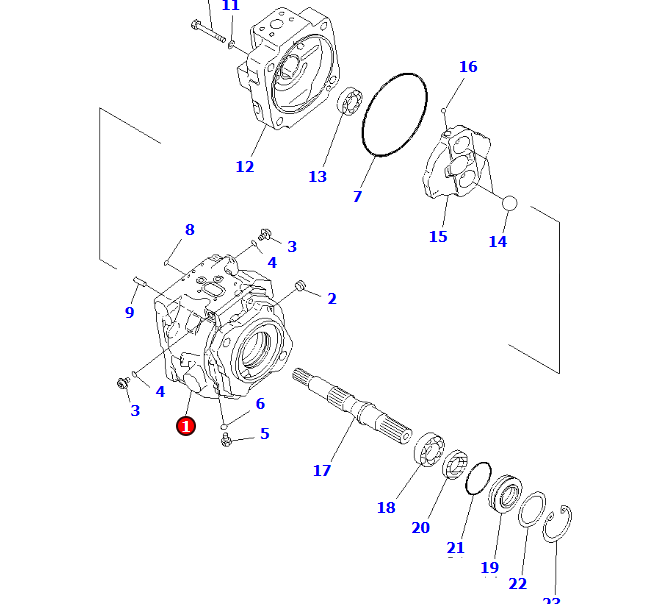 小松 PC800泵组件708-1W-00901