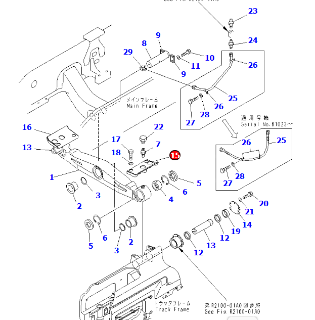 小松推土机D155COVER17A-50-12411