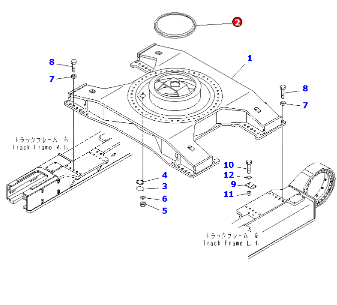 小松PC800回转框架密封零件号209-30-77130